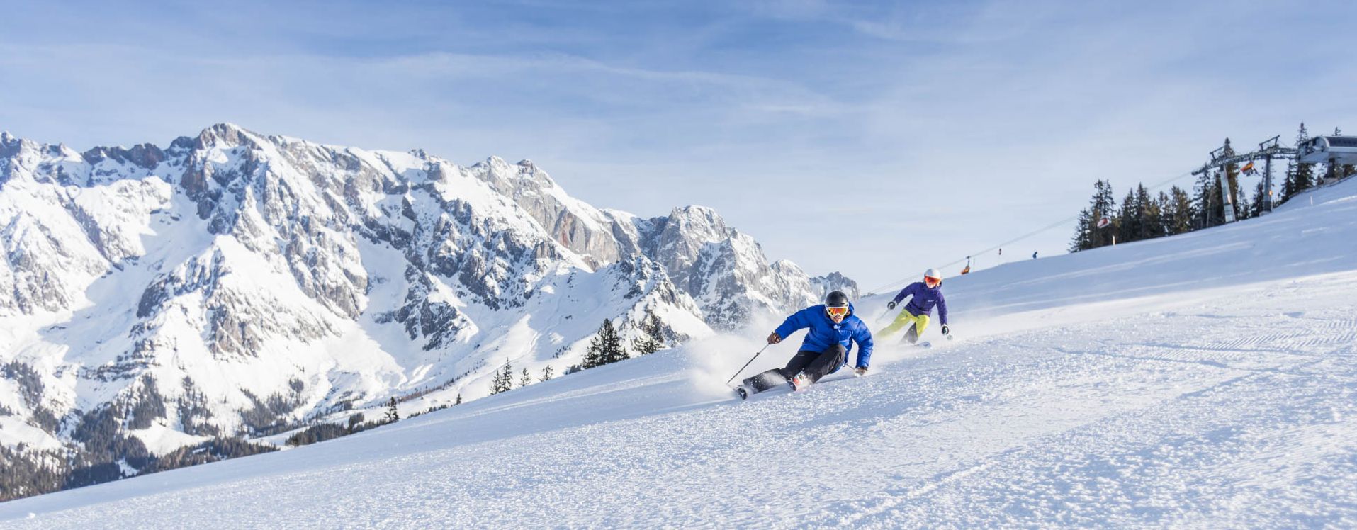 Leren skiën in het skigebied Hochkönig