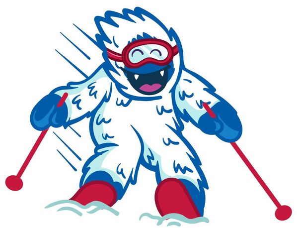 Schneewutzel - de mascotte van de skischool Hinterthal 